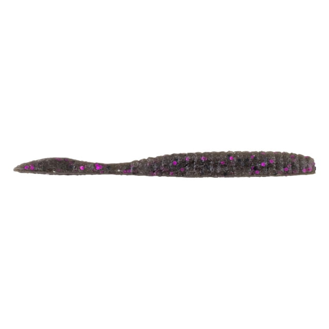 Berkley Berkley PowerBait MaxScent Flat Worm 3.6in 10 Pack Smoke Black Purple