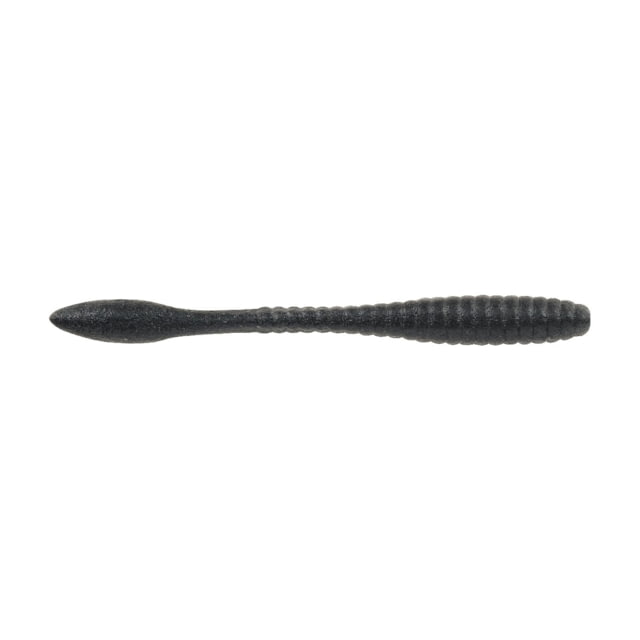 Berkley Berkley PowerBait MaxScent Flat Worm 4.5in 8 Pack Black