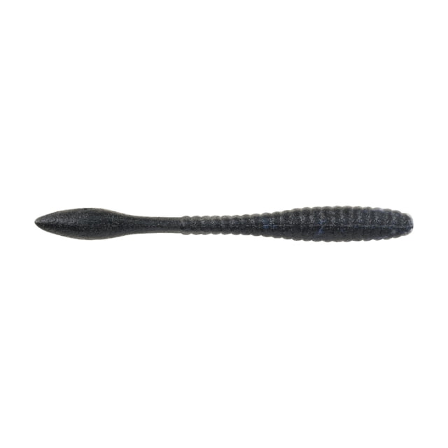 Berkley Berkley PowerBait MaxScent Flat Worm 4.5in 8 Pack Black Shiner