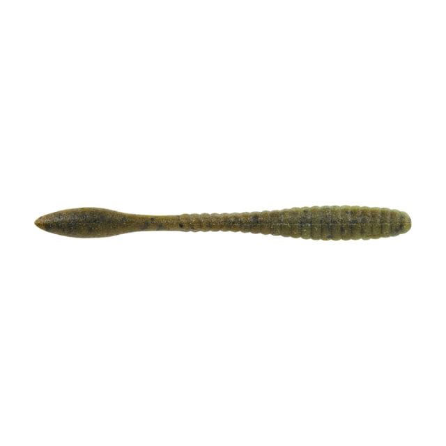 Berkley Berkley PowerBait MaxScent Flat Worm 4.5in 8 Pack Green Pumpkin/Watermelon