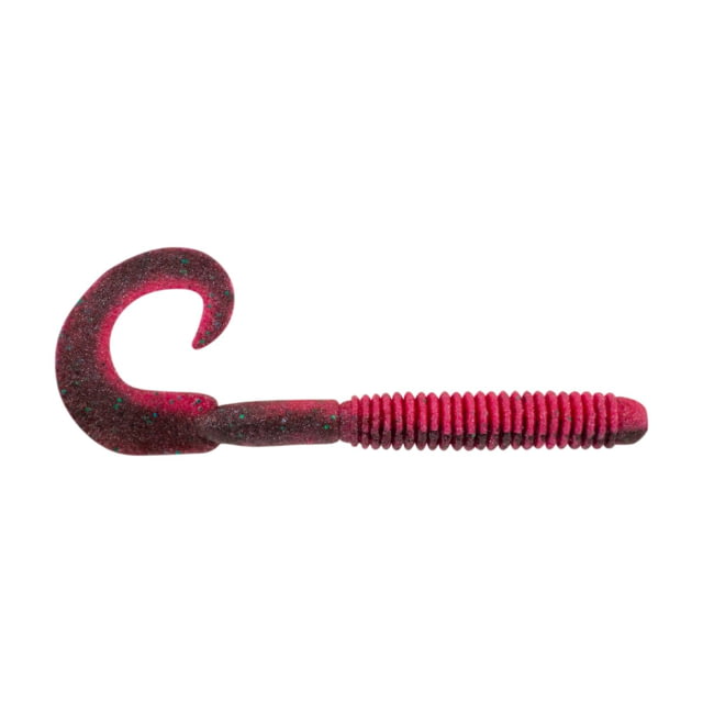 Berkley Berkley PowerBait MaxScent Lunch Worm Soft Bait 6in 10 Pack Red Shad Green Glitter