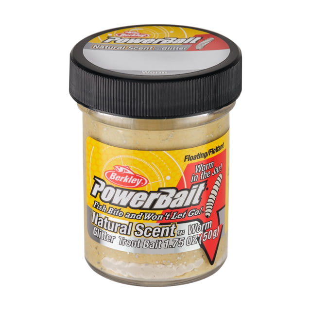 Berkley PowerBait Natural Glitter Trout Bait Dough Worm Tequila 'n Salt