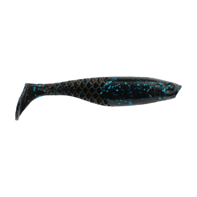 Berkley Berkley PowerBait Paddlin' PowerStinger Soft Bait Lures 7 Pack 3.5in Black Blue Fleck