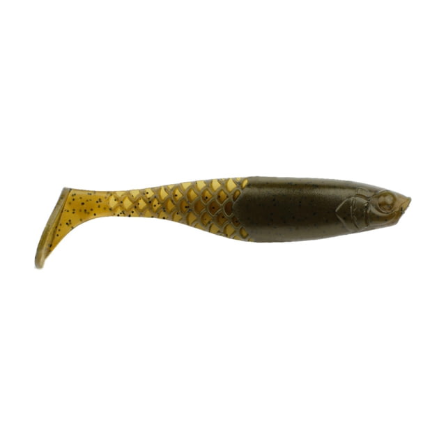 Berkley Berkley PowerBait Paddlin' PowerStinger Soft Bait Lures 7 Pack 3.5in Green Pumpkin