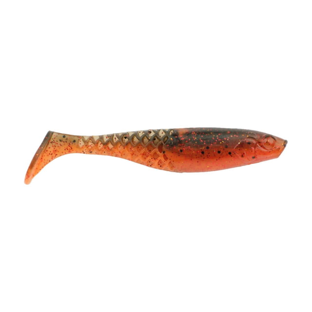 Berkley Berkley PowerBait Paddlin' PowerStinger Soft Bait Lures 7 Pack 3.5in Watermelon Copper/Orange w/Red