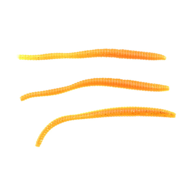 Berkley PowerBait Power Floating Trout Worm 15 3in Orange Peel