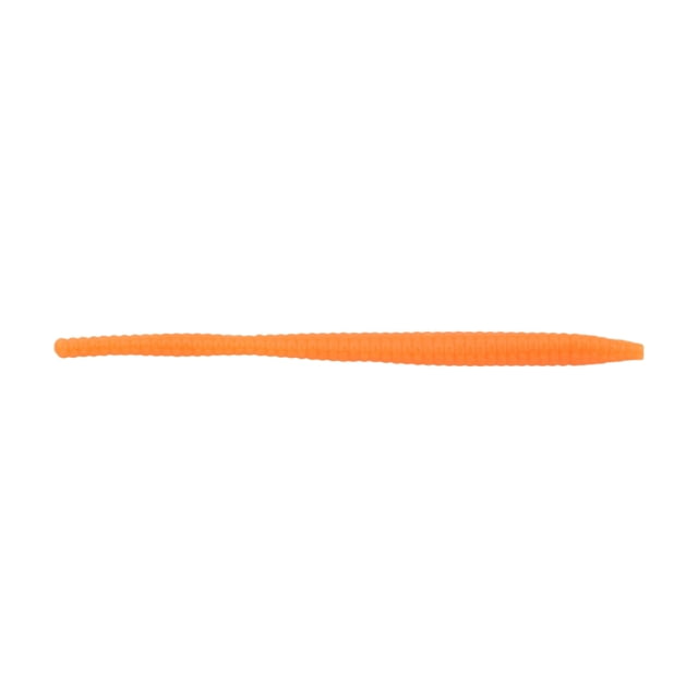 Berkley PowerBait Power Floating Trout Worm Soft Bait 3in / 8cm Garlic Fluorescent Orange