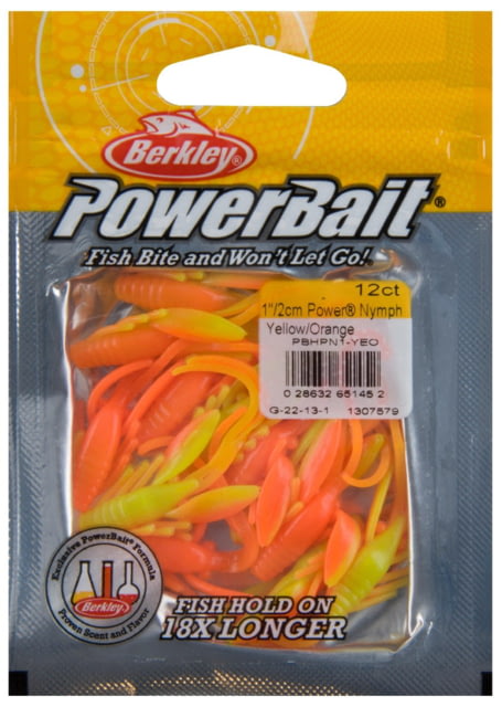 Berkley Berkley PowerBait Power Nymph Nymph 12 1in Yellow/Orange