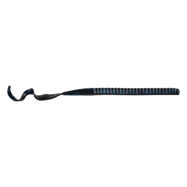 Berkley Berkley PowerBait Power Worms Soft Bait 12in 5 Pack Black Blue Fleck