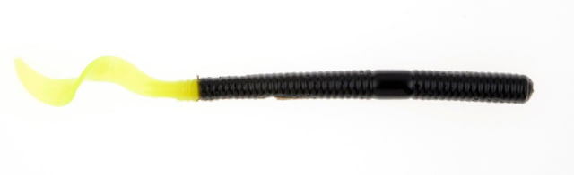 Berkley Berkley PowerBait Power Worms Soft Bait 4in 15 Pack Black/Chartreuse