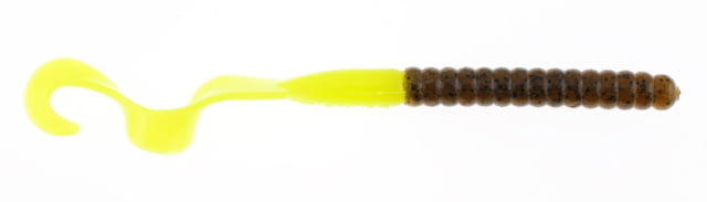 Berkley Berkley PowerBait Power Worms Soft Bait 7in 13 Pack Green Pumpkin/Chartreuse