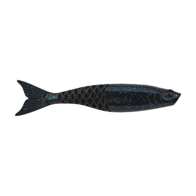 Berkley Berkley PowerBait PowerStinger Soft Bait 4.5in 5 Pack Black Blue Fleck