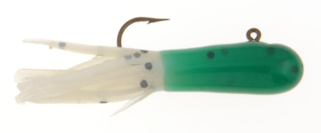 Berkley PowerBait Pre-Rigged Atomic Tubes Soft Bait 1/16 oz Dark Green Pearl/Black Pepper