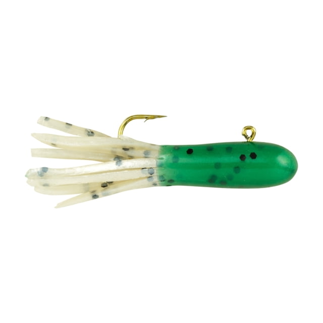 Berkley PowerBait Pre-Rigged Atomic Tubes Soft Bait 1/32 oz Dark Green Pearl/Black Pepper