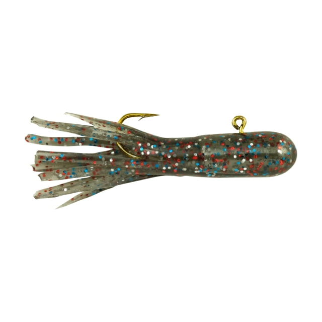 Berkley PowerBait Pre-Rigged Atomic Tubes Soft Bait 1/32 oz Smoke Rainbow Sparkle