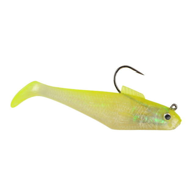 Berkley Berkley PowerBait Pre-Rigged Swim Shad Soft Bait 2in 5 Pack Shiner Chartreuse