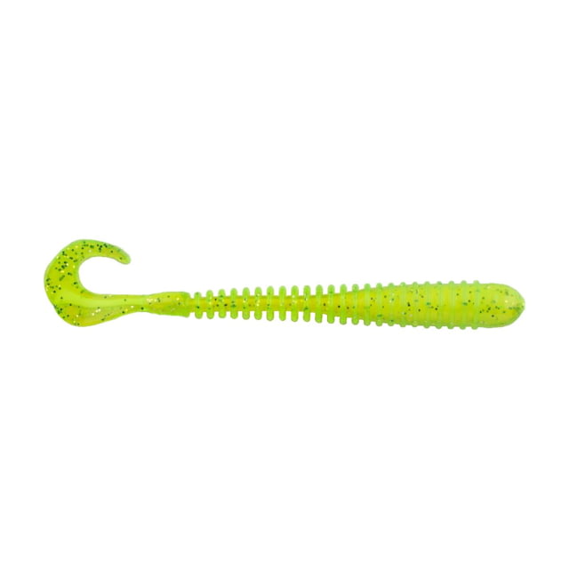 Berkley Berkley PowerBait Rib Worm Soft Bait Lures 4in 10 Pack Citrus Blast