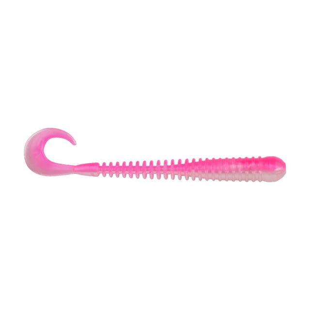 Berkley Berkley PowerBait Rib Worm Soft Bait Lures 4in 10 Pack Pink Shad