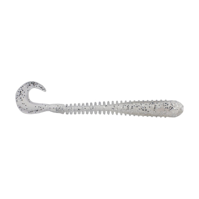Berkley Berkley PowerBait Rib Worm Soft Bait Lures 4in 10 Pack White Ice