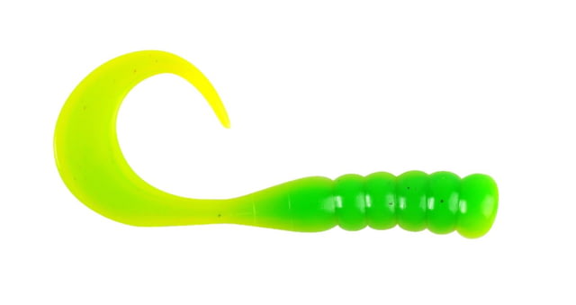 Berkley Berkley PowerBait Ribbontail Grubs 3in 15 Pack Green Chartreuse