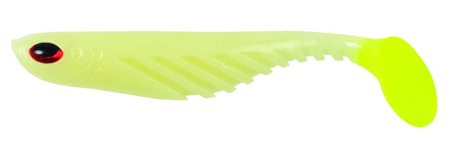 Berkley PowerBait Ripple Shad Shad 10 3in Glow & Chartreuse