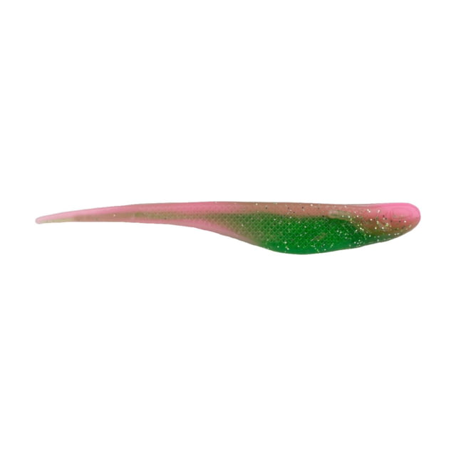 Berkley Berkley PowerBait Saltwater Bonga Shad Soft Bait Lures 4in 12 Pack Electric Chicken