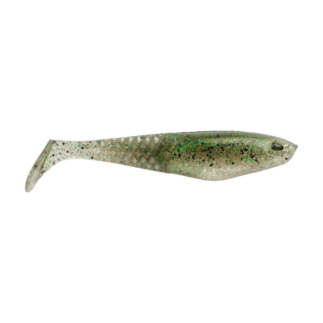 Berkley Berkley PowerBait Saltwater CullShad Soft Bait Lures 4in 4 Pack Silver Flash