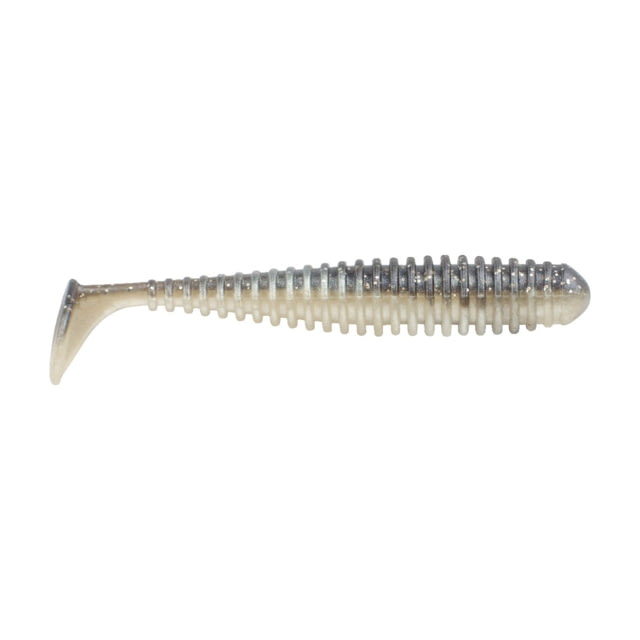 Berkley Berkley PowerBait Saltwater Power Swimmer Soft Bait Lures 3.3in 8 Pack Black Shad
