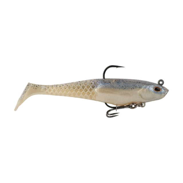 Berkley Berkley PowerBait Saltwater Pre-Rigged Cullshad Soft Bait 4in Chrome Flash