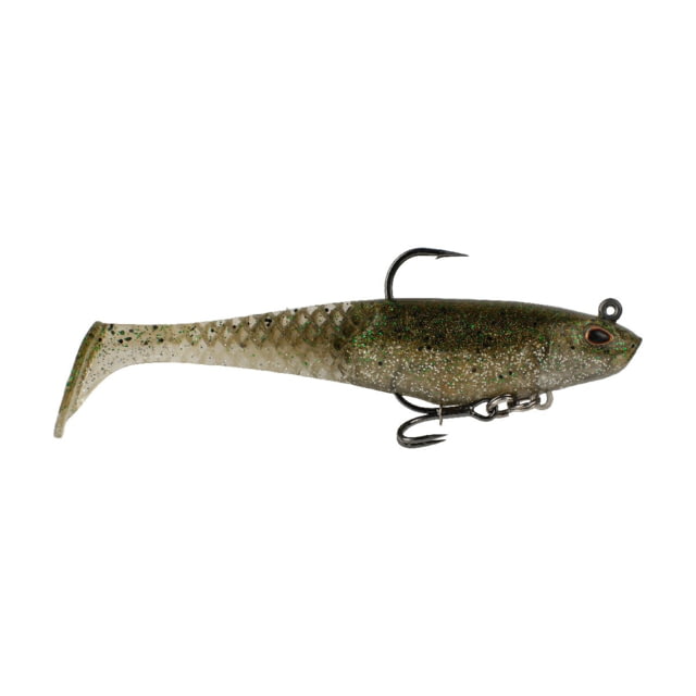 Berkley Berkley PowerBait Saltwater Pre-Rigged Cullshad Soft Bait 4in Silver Flash