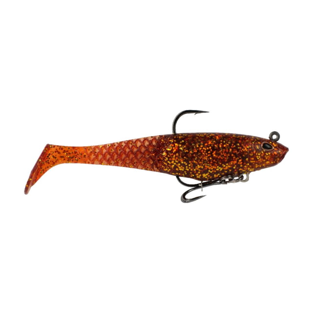 Berkley Berkley PowerBait Saltwater Pre-Rigged Cullshad Soft Bait 6in Root Beer Gold