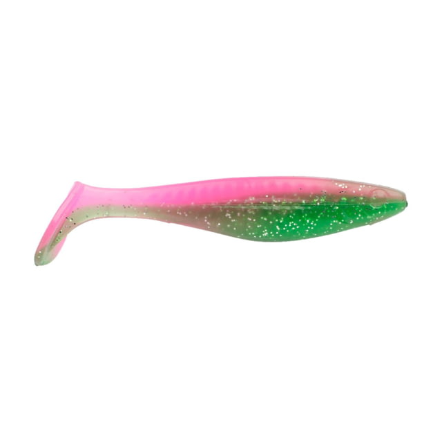 Berkley Berkley PowerBait Saltwater The Champ Swimmer Soft Bait Lures 8 Pack 3in Electric Chicken