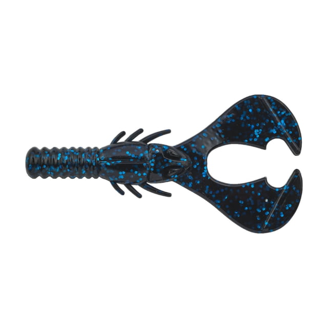 Berkley Berkley PowerBait Shape 108 Soft Bait 3.5in 8 Pack Black Blue Fleck