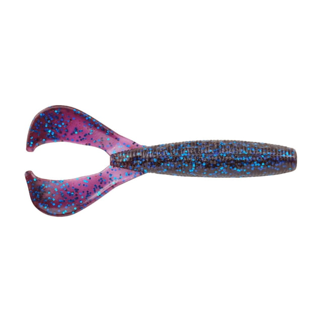 Berkley Berkley PowerBait The Boss Grub Soft Bait 4in 8 Pack Blue Fleck
