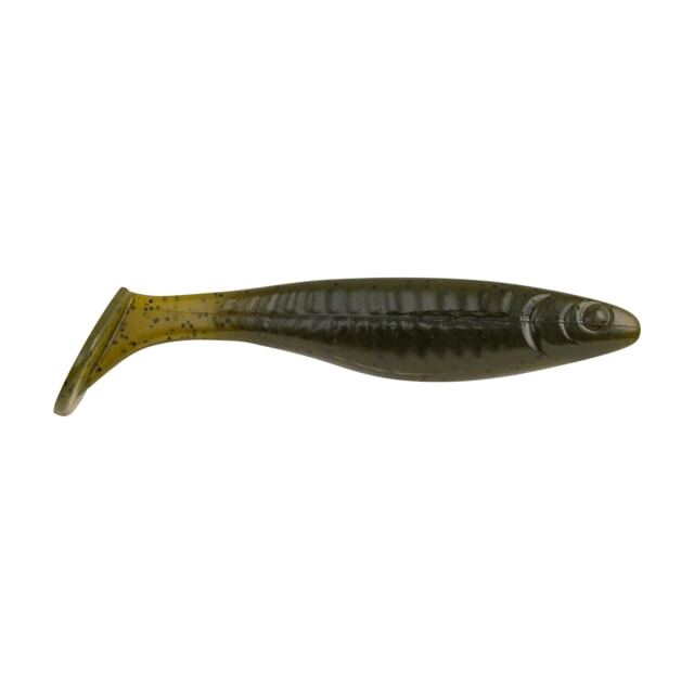 Berkley PowerBait The Champ Swimmer Soft Bait 3.8in / 10cm Green Pumpkin