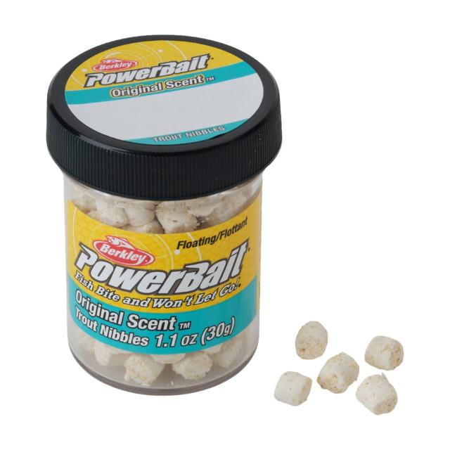 Berkley Berkley PowerBait Trout Nibbles Marshmallow White