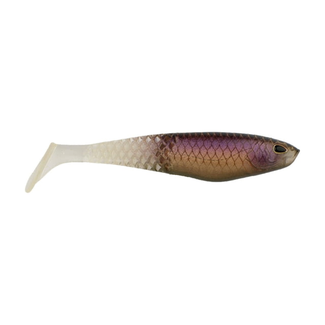 Berkley Berkley PowerBait Unrigged CullShad Soft Bait 5in 3 Pack Ghost Morning Dawn