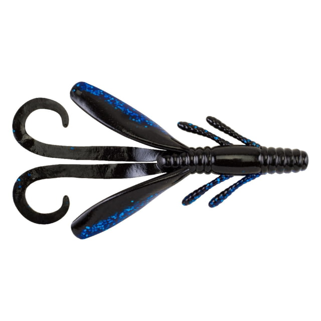 Berkley Berkley PowerBaits Power Hawg Creature Bait 8 4in Black Sapphire