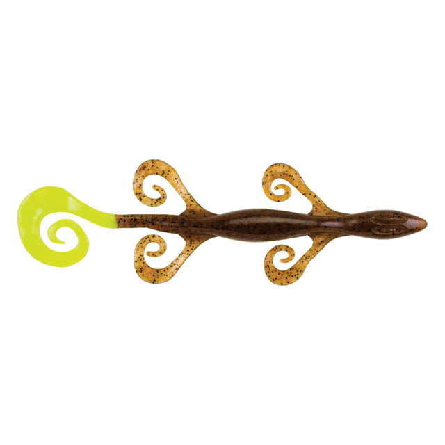 Berkley Berkley PowerBaits Power Lizzard Lizard 9 8in Pumpkin Chartreuse