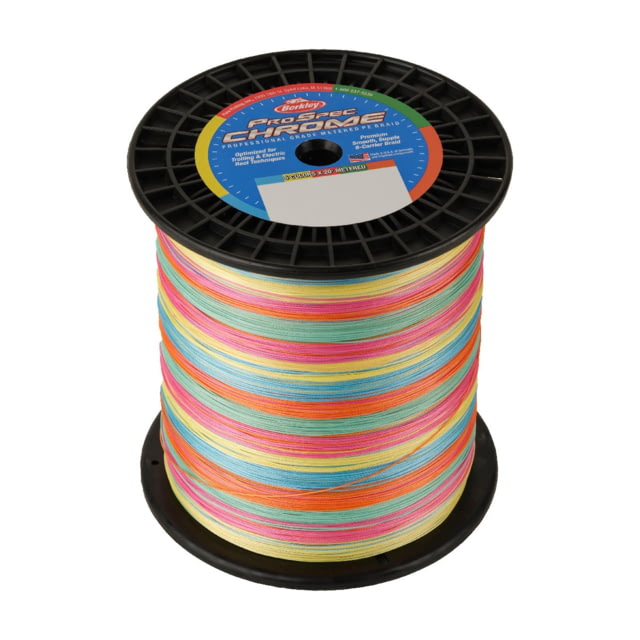 Berkley Berkley ProSpec Chrome 5 x 20ft Metered Braid Line 100lb 3000yd 5-Color Metered 0.020 in/0.50 mm