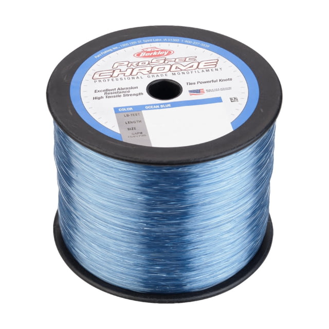 Berkley Berkley ProSpec Chrome Monofilament Line 0.030in/0.76mm 50lb/22.6kg 1000yd/914m Ocean Blue 0.030 in/0.76 mm