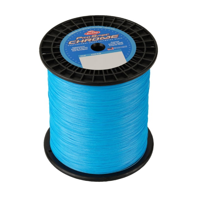 Berkley Berkley ProSpec Chrome Premium Braid Line 100lb 3000yd Ocean Blue 0.020 in/0.50 mm