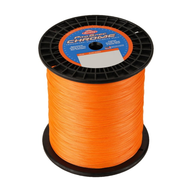 Berkley Berkley ProSpec Chrome Premium Braid Line 65lb 3500yd Blaze Orange 0.015 in/0.38 mm