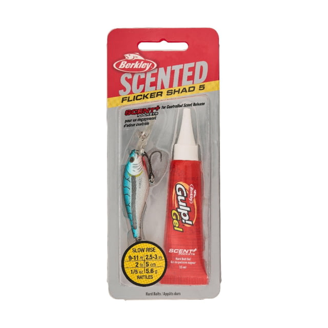 Berkley Berkley Scented Flicker Shad Hard Bait Crankbait Blue Tiger 5