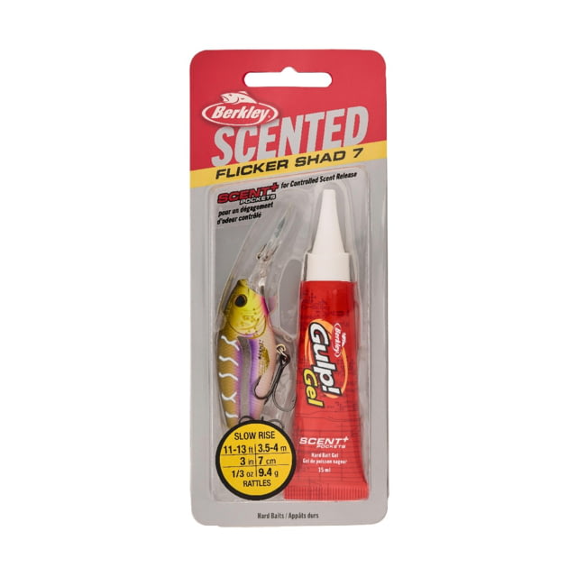 Berkley Berkley Scented Flicker Shad Hard Bait Crankbait Purple Tiger 7