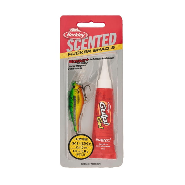 Berkley Berkley Scented Flicker Shad Hard Bait Crankbait Slick Firetiger 5