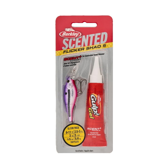 Berkley Berkley Scented Flicker Shad Hard Bait Crankbait Slick Purple Candy 5
