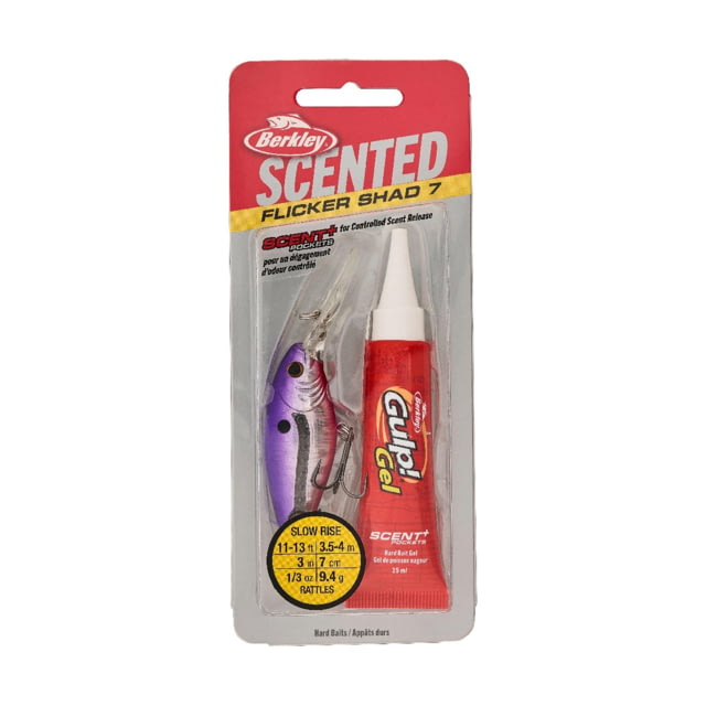 Berkley Berkley Scented Flicker Shad Hard Bait Crankbait Slick Purple Candy 7
