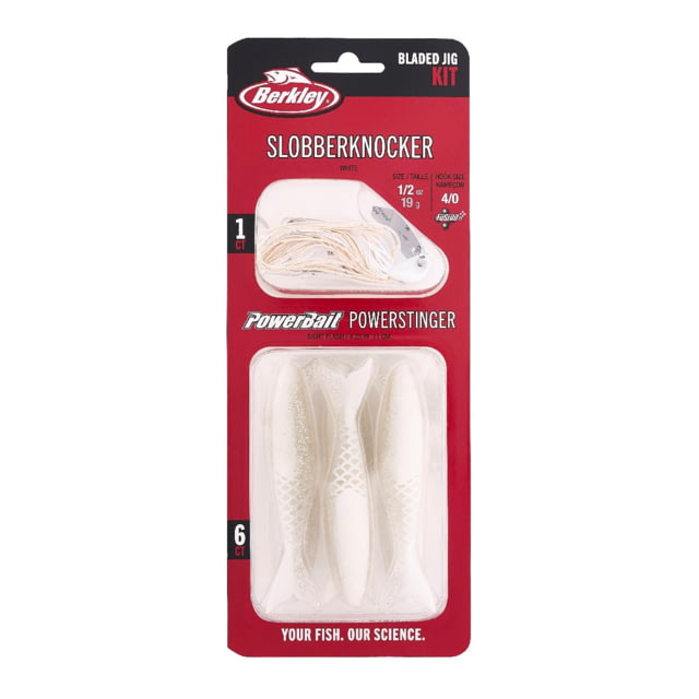 Berkley Berkley Slobberknocker And PowerStinger Kit 1/2oz 7 Pack White