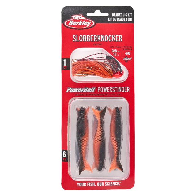 Berkley Berkley Slobberknocker And PowerStinger Kit 3/8oz 7 Pack Fire Craw